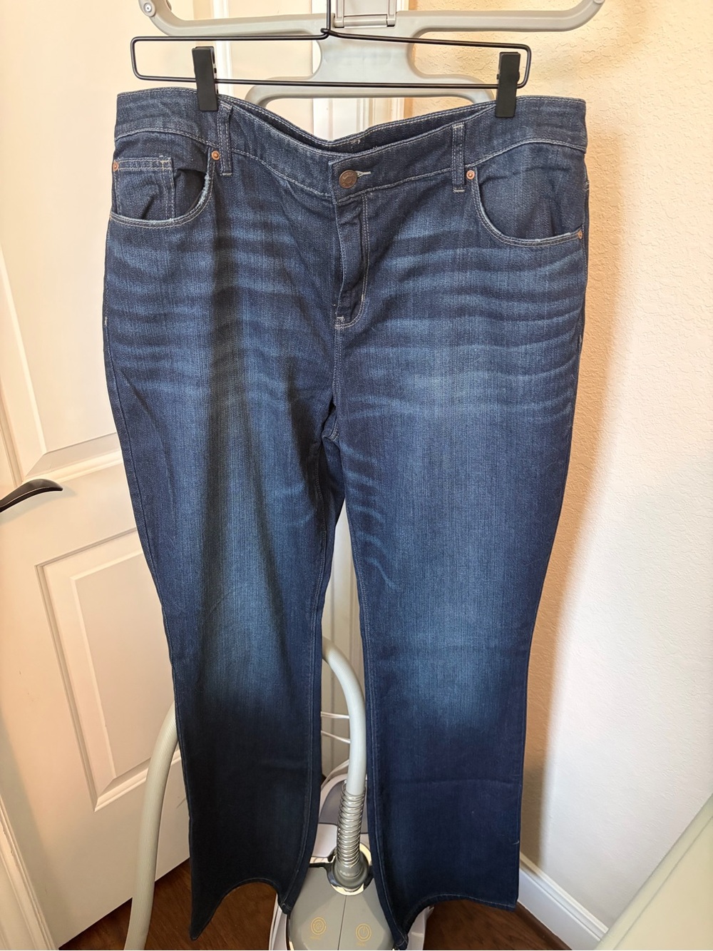 Chico's Dark Blue Straight Leg Jeans